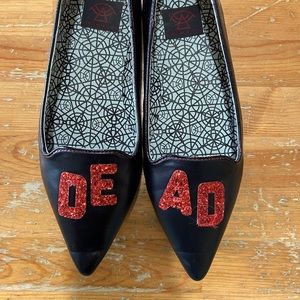 Goth Pointed Toe Flats by Strangecult